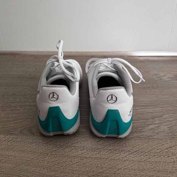 PUMA MERCEDES-AMG PETRONAS F1 RIDGE CAT MOTORSPORT SHOES IN WHITE - Picture 2 of 4